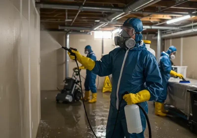 Basement Sanitization and Antimicrobial Treatment process in Clinton, ME